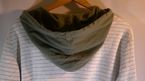 Lifted Research Group (LRG) Men's LG Lt Gray & Olive Hooded Pullover 100% Cotton - Picture 8 of 11