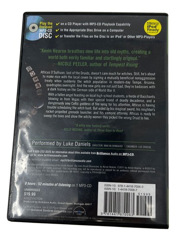 Hexed: The Iron Druid Chronicles (MP3 CD) - Kevin Hearne Performed -Luke Daniels - Foto 2 di 5