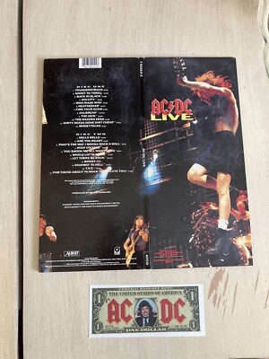 AC/DC Live Collector's Edition Long Box 2 CD Set With AC/DC Dollar Bill ...