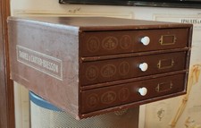 Ancien Petit Meuble De Mercerie/Thiriez Cartier Bresson/meuble de métier ancien/