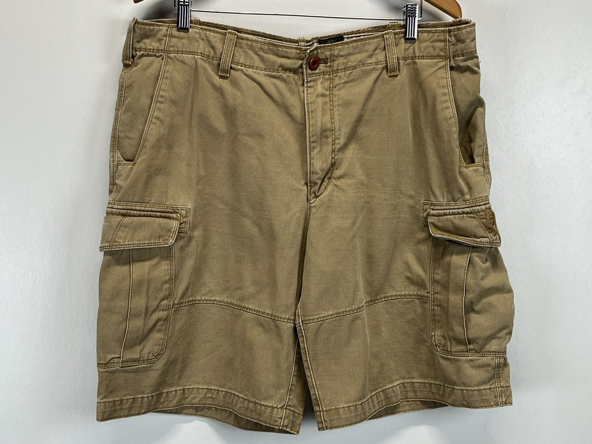 Vintage Timberland Cargo Shorts Sz 38 GUC Big Logo 90's Y2K