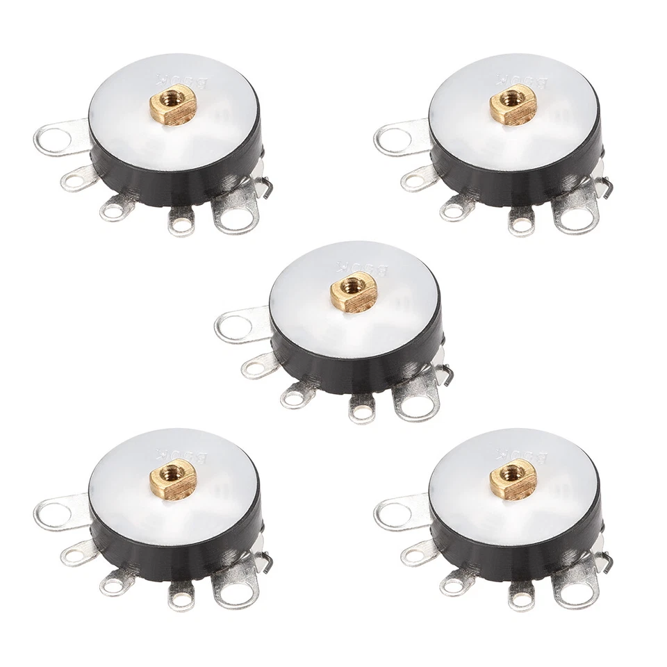 5 Stück Rad Duplex Potentiometer mit Schalter 20K Ohm Widerstand Single Turn - Bild 1 von 3