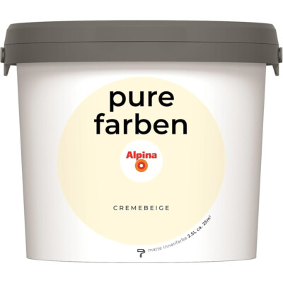 Alpina pure farben Innenfarbe matt 2,5 Ltr. alle Farbtöne Wandfarbe 