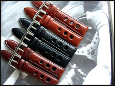 20mm Tan Buffalo calf GT3 Sport Racing Rally watch band strap IW SUISSE 18 22mm