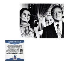 SOPHIA LOREN PRESIDENT JIMMY CARTER Autograph Signed Photo BAS Beckett COA