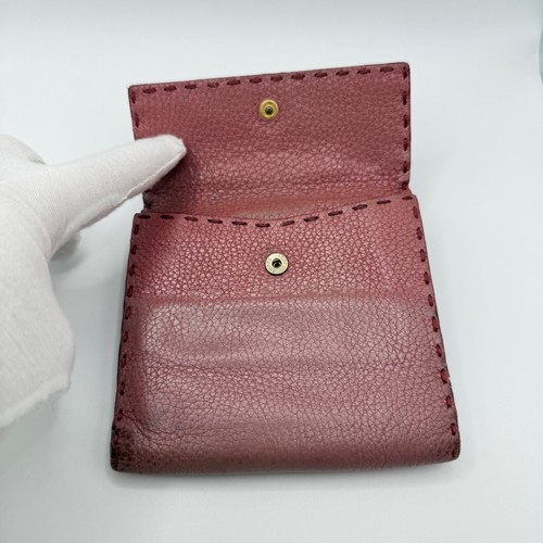 Auth FENDI Selleria Leather Bifold Wallet/6W0206 - Picture 7 of 19