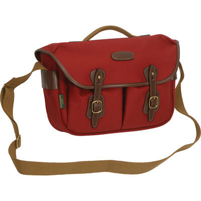 Billingham Hadley Pro Shoulder Bag - Burgundy with Chocolate Leather Trim