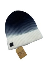 Frye Co. Unisex Blue Knit Winter Hat NWT Dip Dye Knit Beanie Ombre Cuff New