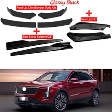 For Cadillac XT4 XT5 XT6 Front Bumper Lip Spoiler Body Kit Side Skirt Rear