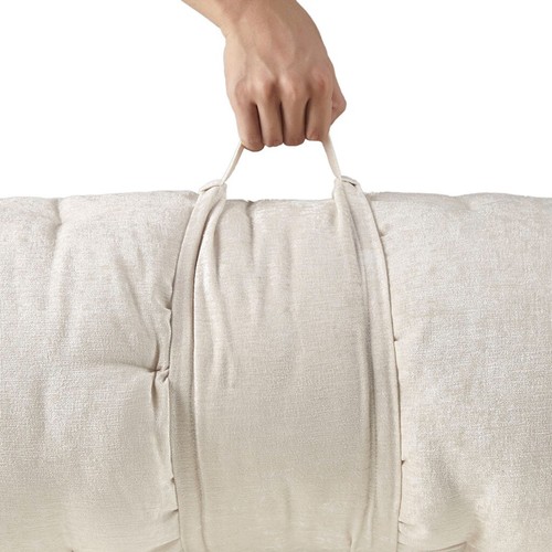 Intelligent Design Poly Chenille Lounge Floor Portable Pillow Cushion 27" x 74" - Picture 7 of 10