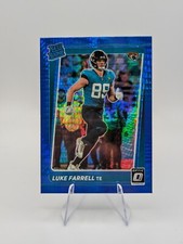 Luke Farrell 2021 Optic Rated Rookie Blue Hyper Holo RC #287 Jaguars