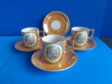 CHILDREN TOY DISHES- LUSTERWARE- JAPAN- VICTORIAN SCENE