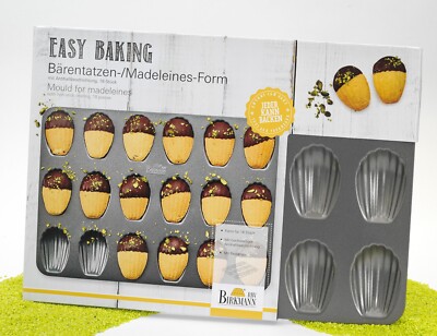 RBV Birkmann Easy Baking Backform Madeleine / Bärentatzen  - antihaft