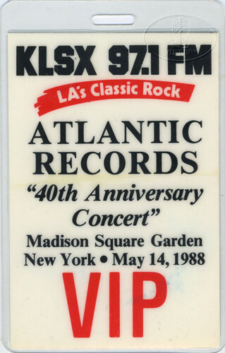 LED ZEPPELIN ATLANTIC RECORDS 1988 LAMINATED BACKSTAGE PASS GENESIS AC ...