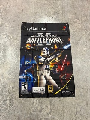 Star Wars Battlefront 2 PS2 Custom Wall Flag Tapestry 2 x 3 Ft, Playstation 2