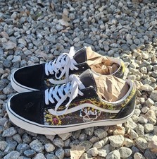 Vans Old Skool Beauty Skull/Fruit Skull Low Top Sneakers - Black/Multicolor 12