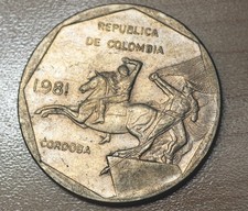 1981 Colombia 10 Pesos