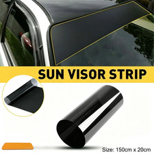 59 X 7.87 Inch Car Windshield Tint Strip Uv Protection Sun Visor Tint Film Black 59 X 7.87 Inch Car Windshield Tint Strip Uv Protection Sun Visor Tint Film Black