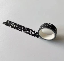 Black White Composition Notebook Retro Washi Tape Planners Journals Scrapbooking