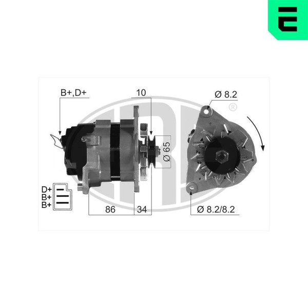 Era Generator 210588A FüR Austin Daimler Ford Land Rover Mg Morris Rover-image