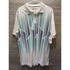 FILA Golf Polo Shirt Athletic Fit Size Large NWT White Green Navy