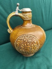 Bartmannskrug ,Keramik Krug 1, 75 L mit Deckel Goebel W. Germany Top Zustand