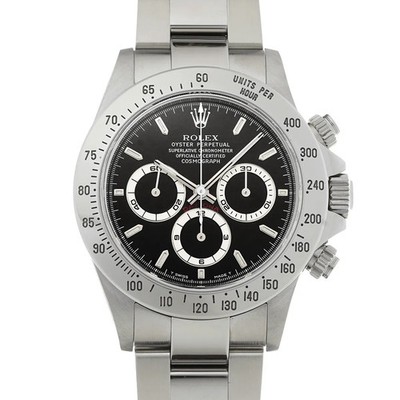 Rolex Cosmograph Daytona 16520 1998 40mm Stainless Steel Black Wristwatch #WW308