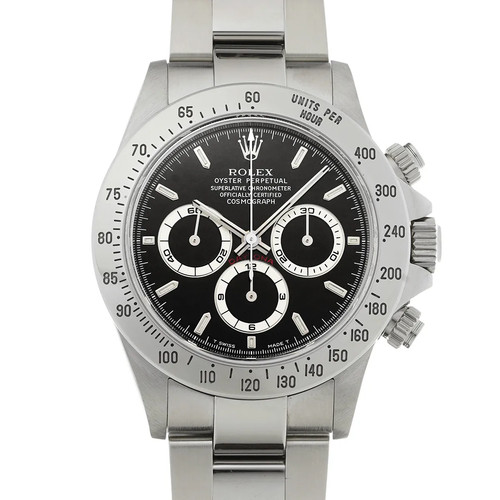 Rolex Cosmograph Daytona 16520 40mm Stainless Steel Black Wristwatch #WW308
