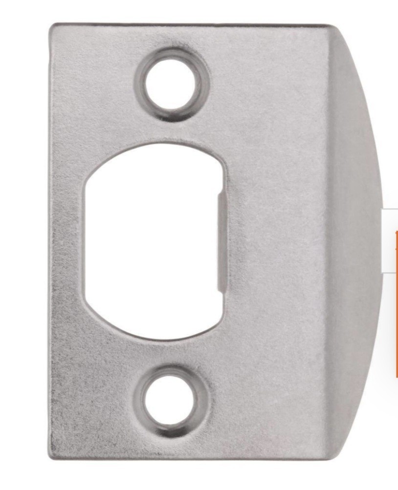 2PK Defiant Satin Nickel Door Latch Strike Plate with Screws 1000054062
