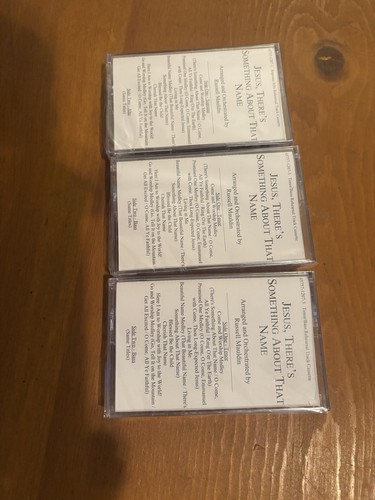 3 JESUS, THERE'S SOMETHING ABOUT THAT NAME Cassettes Russell Mauldin 2006 NIP