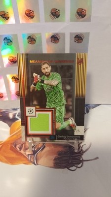 Gianluigi Donnarumma /25 Player-worn Patch Relic Topps Museum UCL PSG Paris Sain
