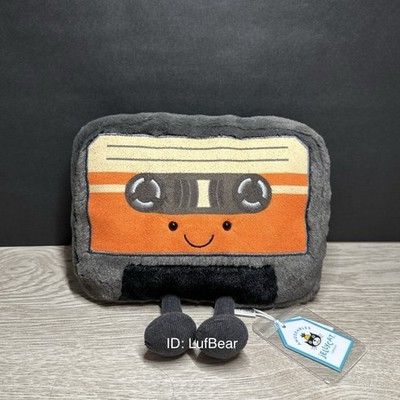 AUTHENTIC Jellycat amuseables cassette tape- NWT Retired- SHIPS SAME DAY!
