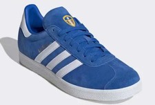 UK11.5/ EUR46 2/3- adidas GAZELLE LEEDS UNITED FC BLUE KIT IE8497