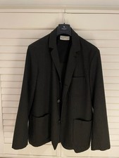 Universal Works Dark Olive Blazer Wool Tweed Jacket Mens XL