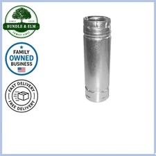 PelletVent Stove Pipe 3x6 inch Stainless Steel Galvalume Wall Mount Venting