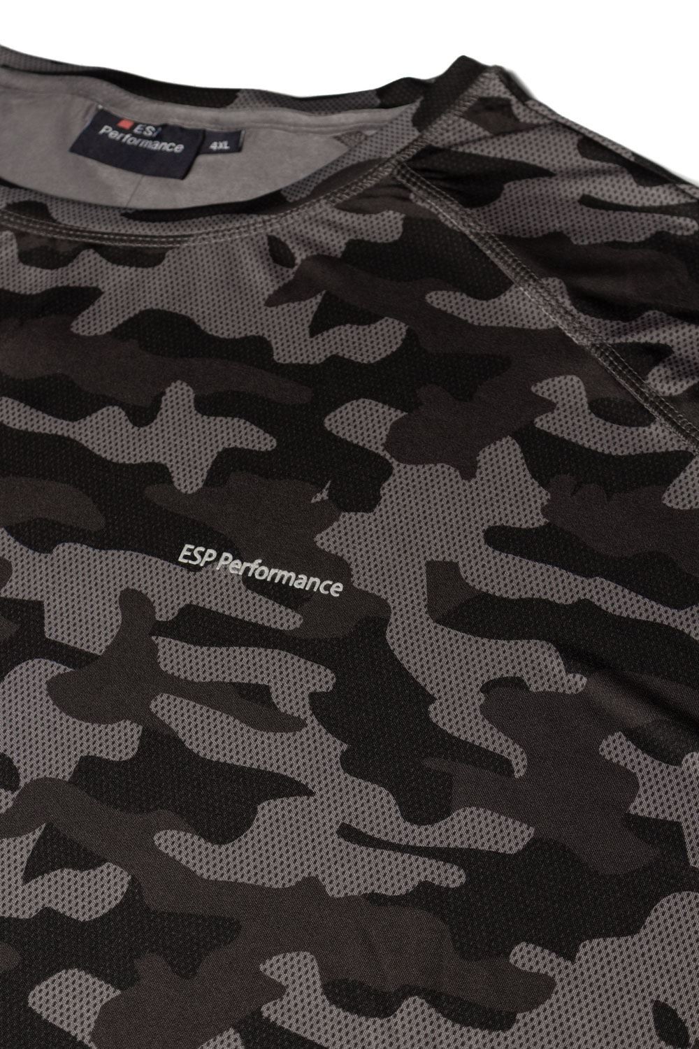 Espionage Performance Camouflage SS T-Shirt Black Charc 3XL 4XL 5XL 6XL 7XL 8XL image 3