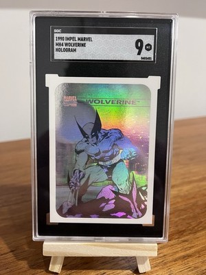 1990 Impel Marvel Universe Wolverine Hologram Card MH4 SGC 9