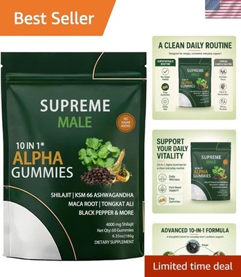 60 Count Alpha Gummies: Convenient and Delicious Energy Enhancement for Men