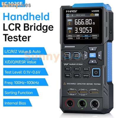 FNIRSI LC1020E Digital Bridge LCR Tester ESR Resistance Capacitance Inductance