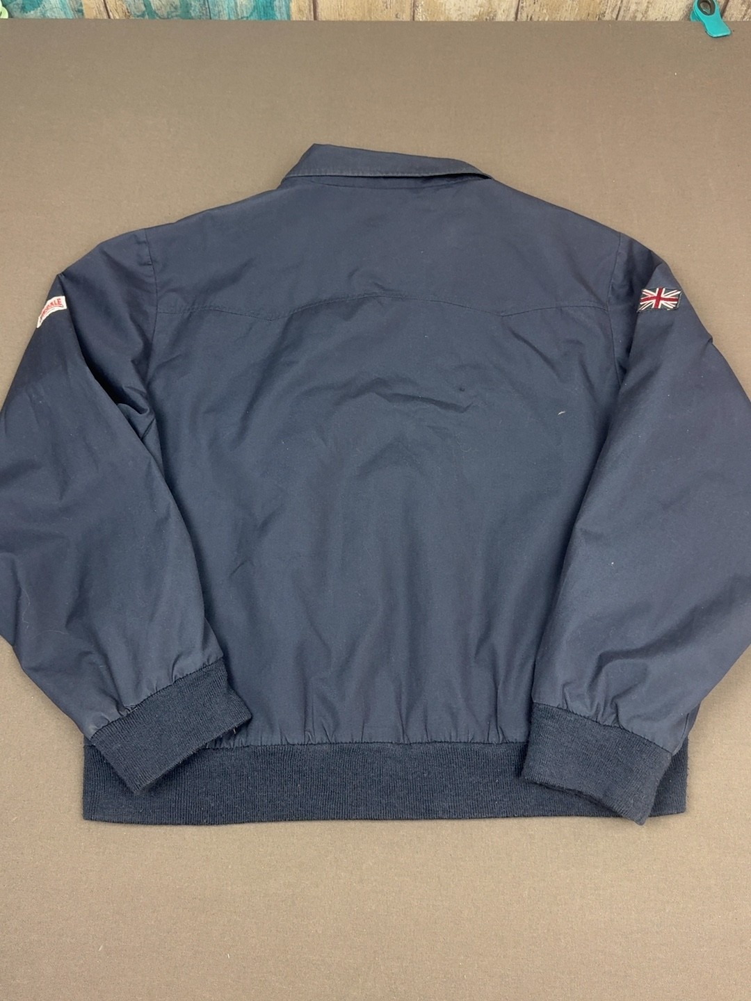 Lonsdale London Mens Classic Harrington Jacket Navy Blue Red Plaid Lining... image 10