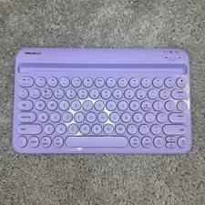 Small Wireless Bluetooth Keyboard for Tablet and Phone, iPad, iPhone, Purple