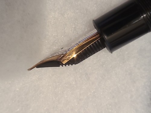 Montblanc Deploma 149 Fountain Pen 1970's, M, Gold Nib,with Ebonite Feed + Box V - Picture 11 of 24