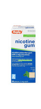 Nicotine Gum 2mg Mint 50 Count 1 Pack Stop Smoking Aid Sugar Free exp 2028