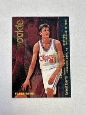 1995-96 FLEER #282 BRENT BARRY LOS ANGELES CLIPPERS ROOKIE CARD