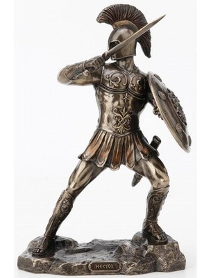 Trojanischer Held Hector von Troja Bronze Figur