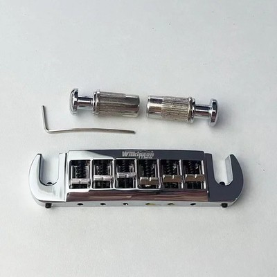 Wilkinson Electric Guitar Bridge Tailpiece WOGT3   Chrome Adjustable Wraparound