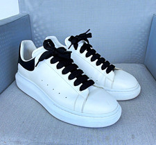Alexander McQueen Mens White Leather Low Top ...