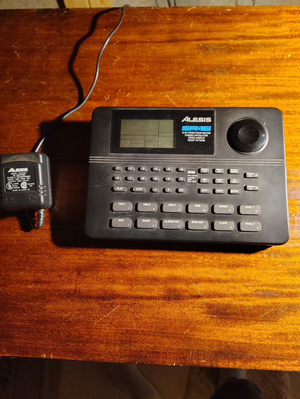 alesis sr16 digital drum machine, home studio use only.