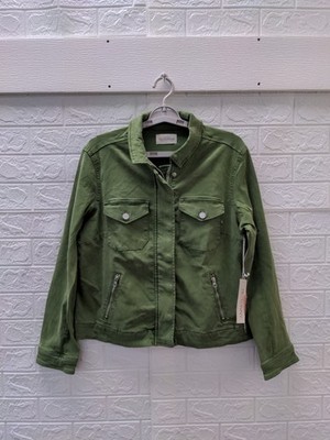 New 78 & Sunny Potrero Twill Jacket In Matcha Sz L (10-12)