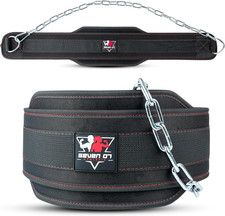 Dip Belt with 36" Stainless Steel Chain, 550-650 Lbs Weight Capacity, Neoprene W